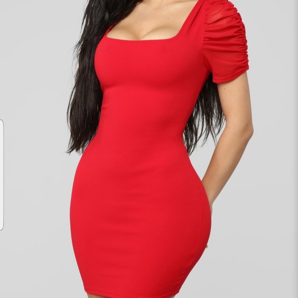 Fashion nova red dress